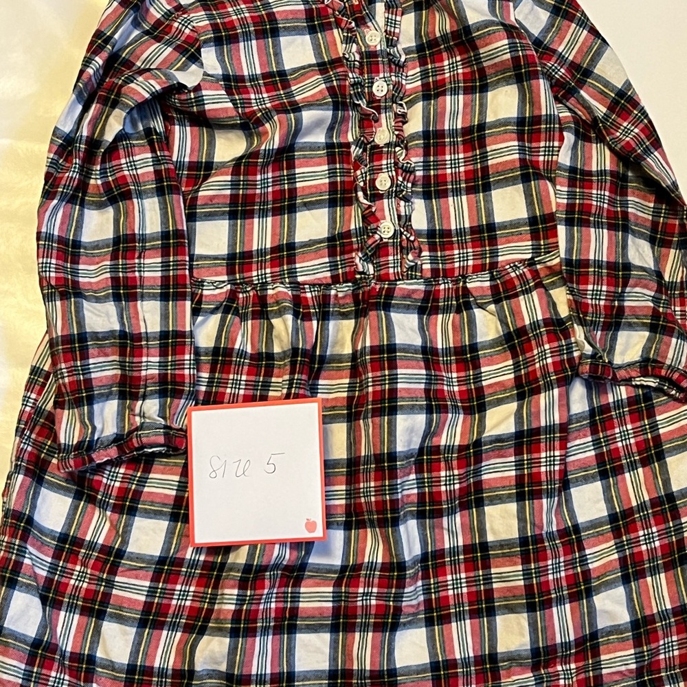 Like new GAP, plaid flannel holiday dress